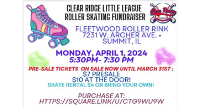 Roller Skating Fundraiser on April 1st!